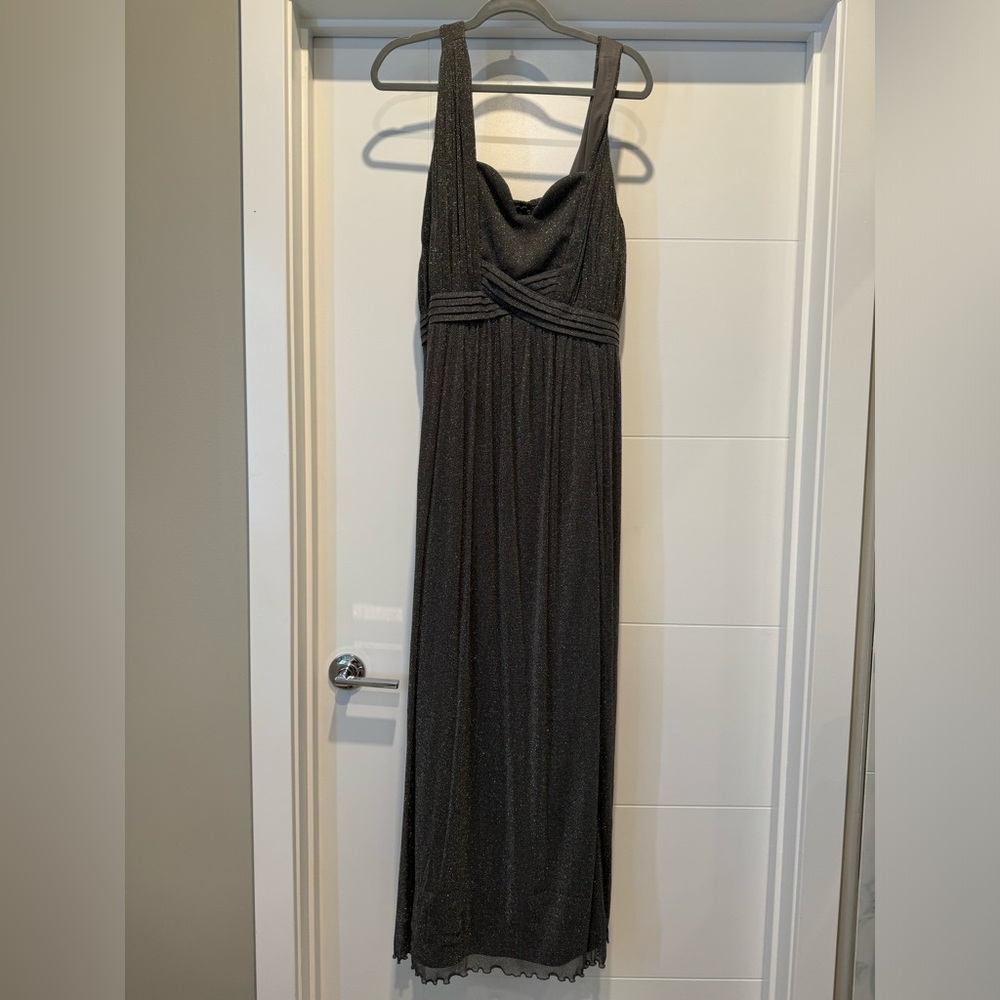 Little Mistress black shimmery dress. Size 18